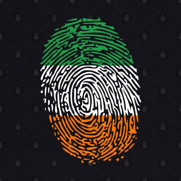 Fingerprint Ireland Flag by remixer2020